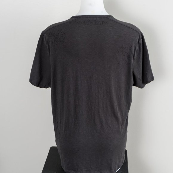Mens INC t shirt with faux leather detail - XL - Picture 3 of 5